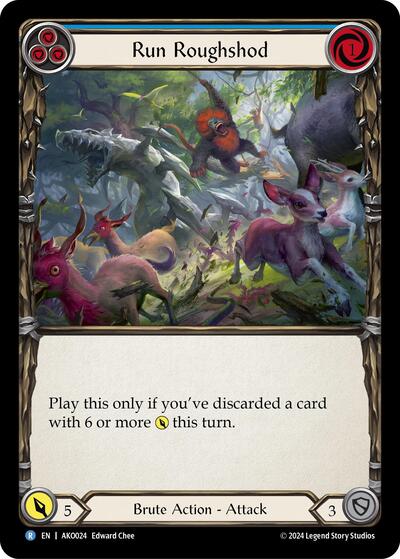 Run Roughshod Armory Deck: Kayo Rare Flesh and Blood card — value and price