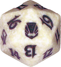 Darksteel Spindown Die - White · Wizards of the Coast Dice