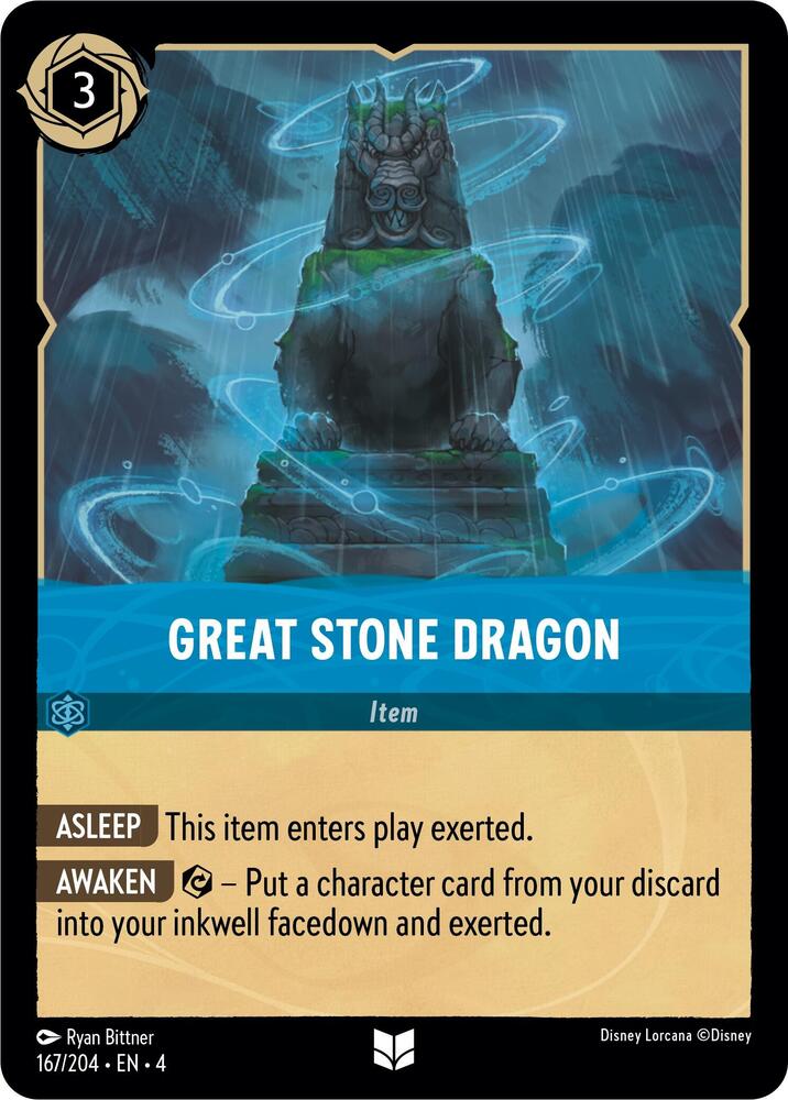 Great Stone Dragon - Ursula’s Return - Disney Lorcana