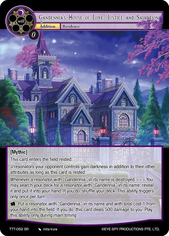 Gandennia's House of Love, Justice and Salvation