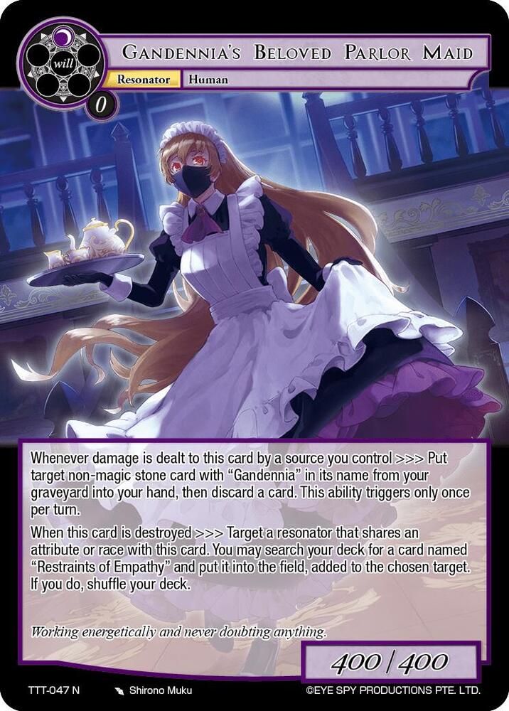 Gandennia's Beloved Parlor Maid