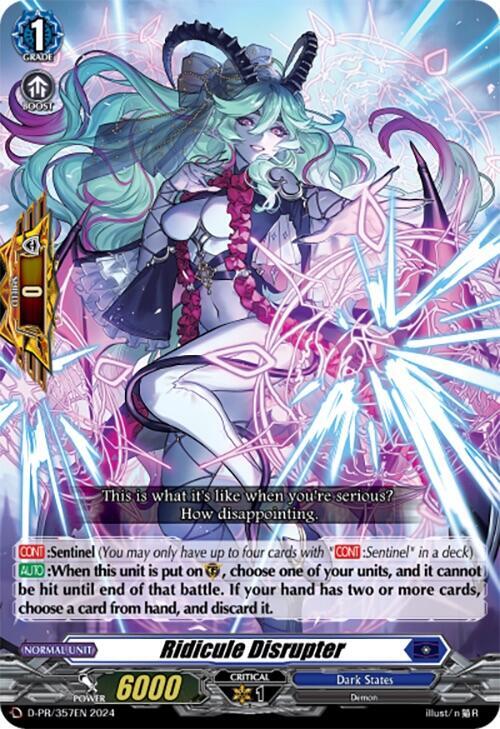 ヴァンガード リディキュール・ディスラプター PR 3枚 Ridicule Disrupter - D Promo Cards - Cardfight Vanguard