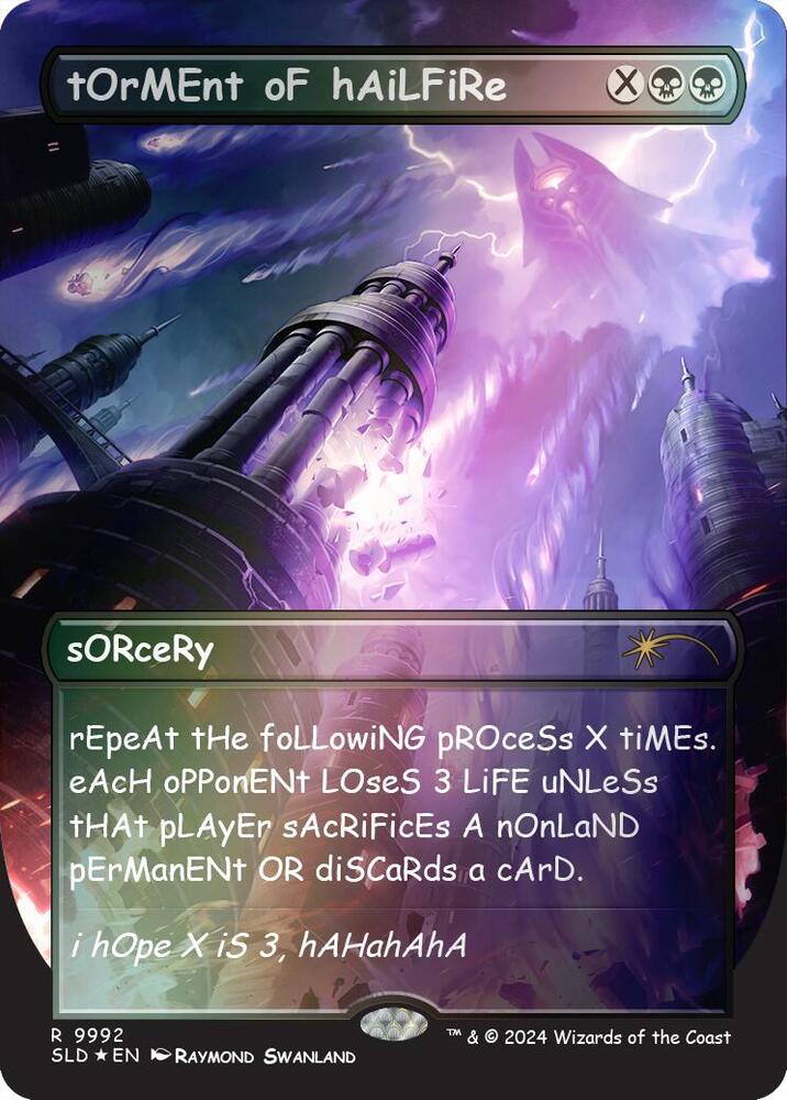 tOrMEnt oF hAiLFiRe (Rainbow Foil) - Secret Lair Drop Series