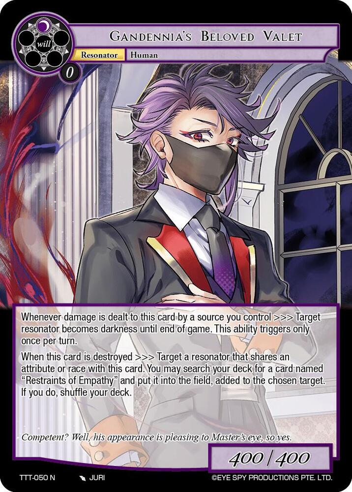 Gandennia's Beloved Valet