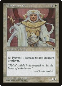 Clergy en-Vec - Tempest - Magic: The Gathering card