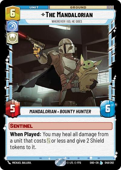 The Mandalorian - Wherever I Go, He Goes card