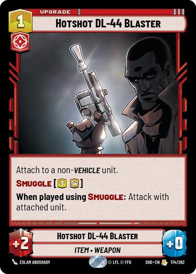 Hotshot DL-44 Blaster Shadows of the Galaxy card price