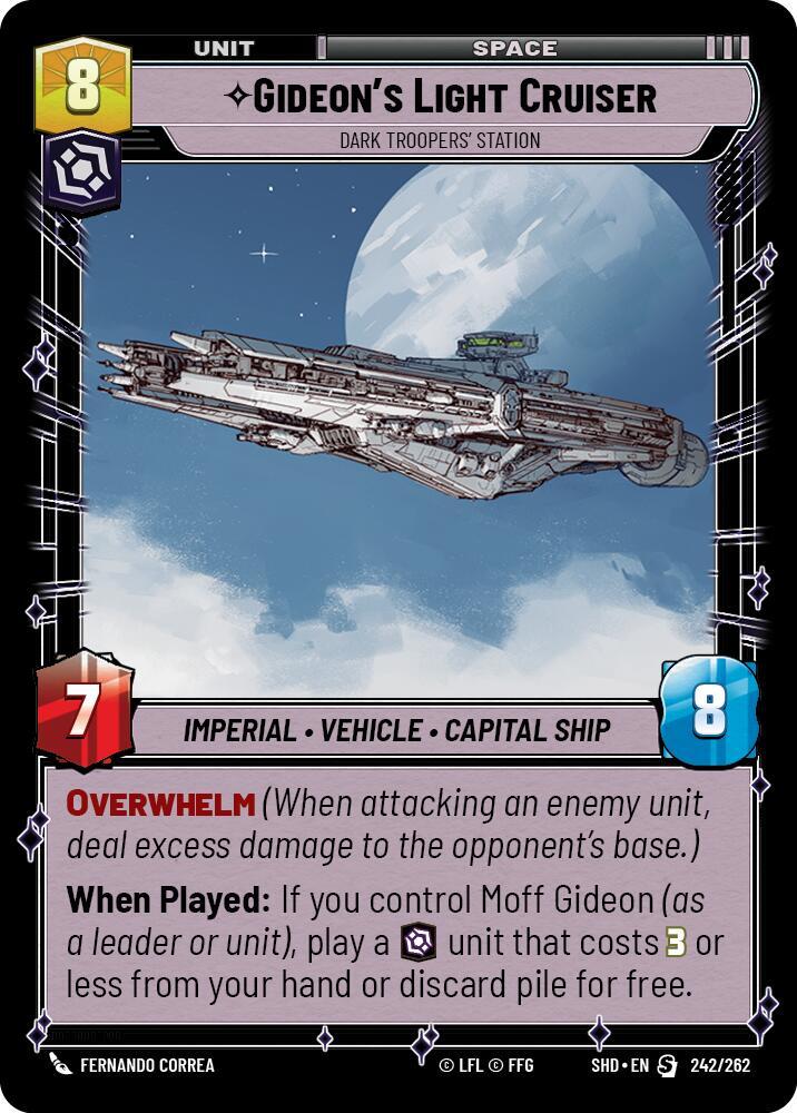 Gideon's Light Cruiser - Dark Troopers' Station - Shadows of the