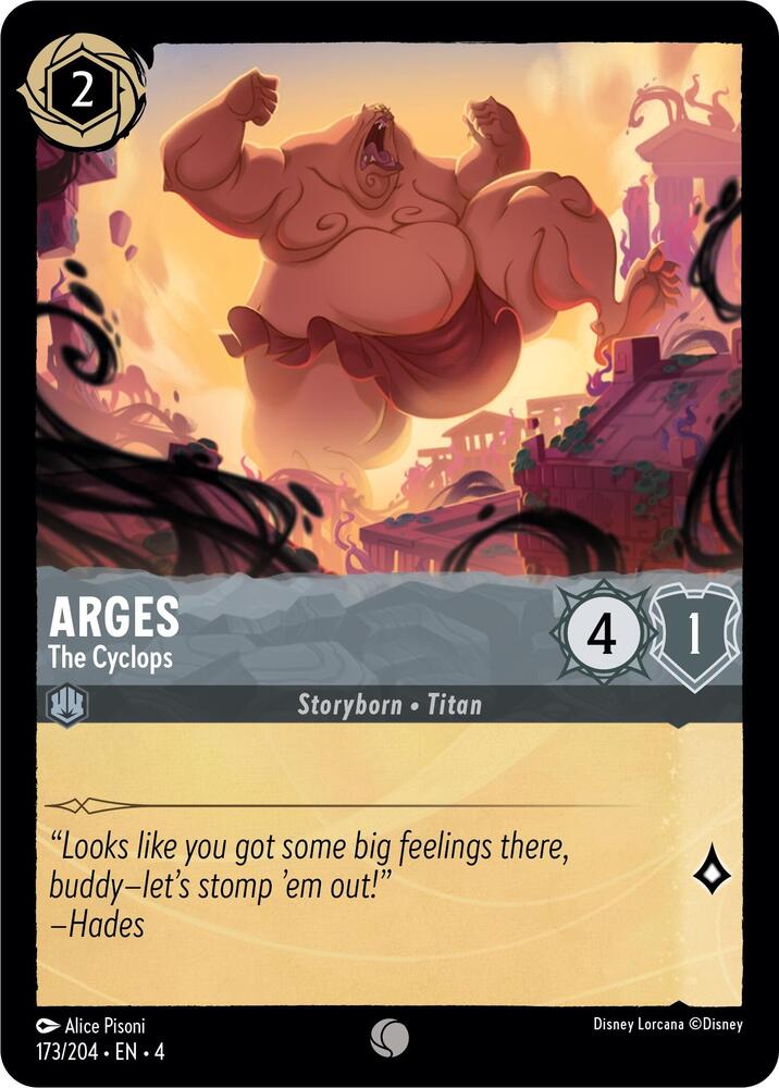 Arges - The Cyclops - Ursula's Return - Disney Lorcana - TCGplayer.com