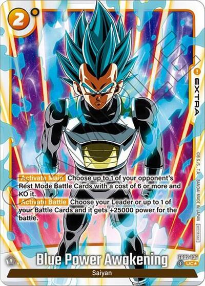Blue Power Awakening - FB02-136 (Tournament Pack -Winner- 02) Tournament and Championship Promos Uncommon Dragon Ball card — value and price