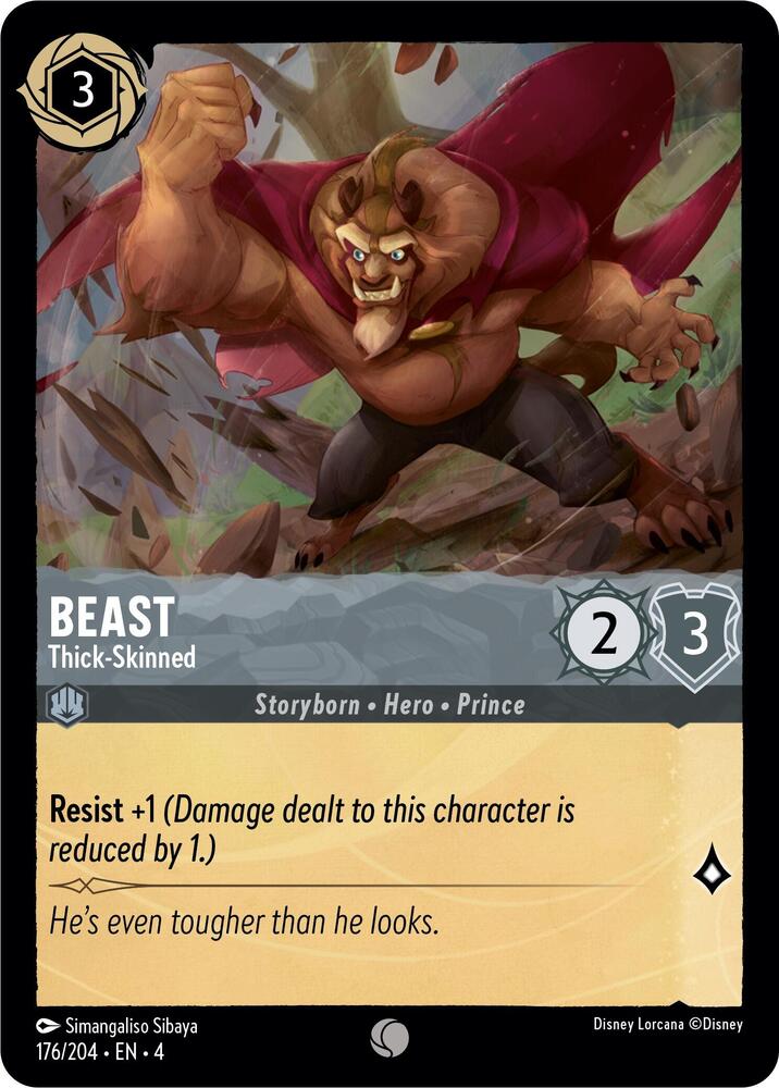 Beast - Thick-Skinned - Ursula's Return - Disney Lorcana