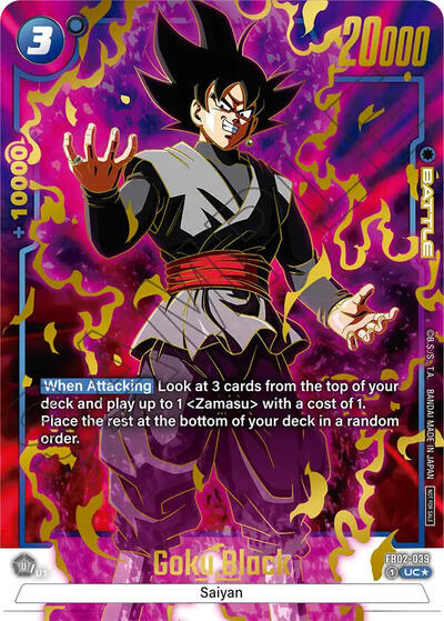 Goku Black - FB02-039 (Championship Pack 01) (Gold) card