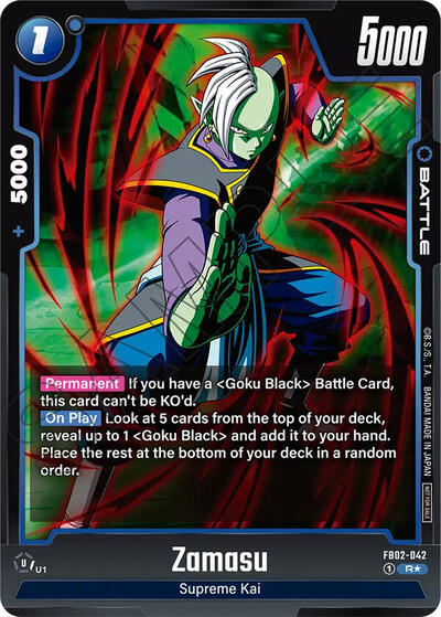 Zamasu - FB02-042 (Championship Pack 01) Tournament and Championship Promos Rare Dragon Ball card — value and price
