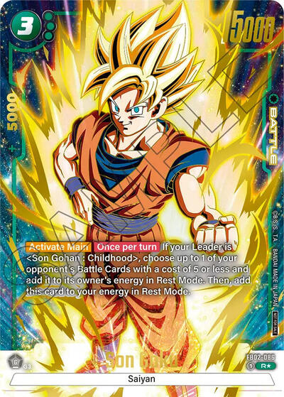 Son Goku - FB02-086 (Championship Pack 01) (Gold) card