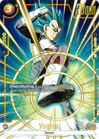Vegeta - FB02-132 (Championship Pack 01) (Gold) card
