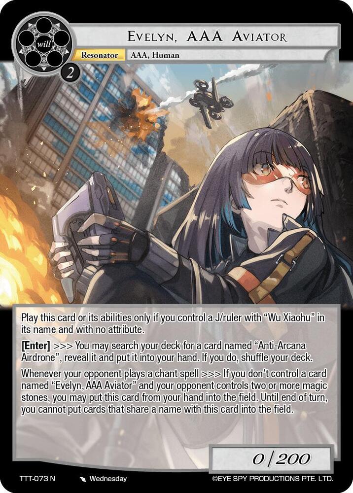 Evelyn, AAA Aviator