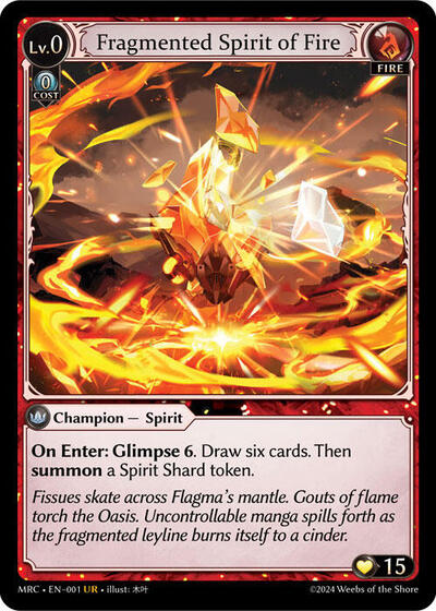 Fragmented Spirit of Fire card
