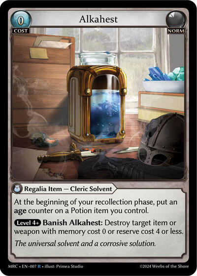 Alkahest card