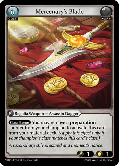 Mercenary's Blade card
