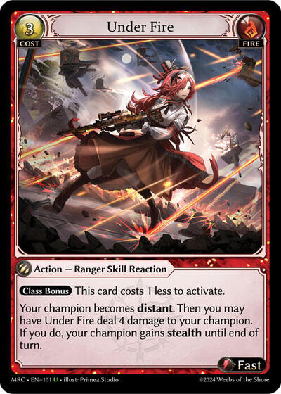 Under Fire card