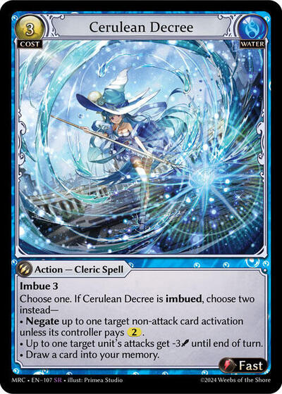 Cerulean Decree card