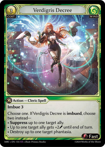 Verdigris Decree card