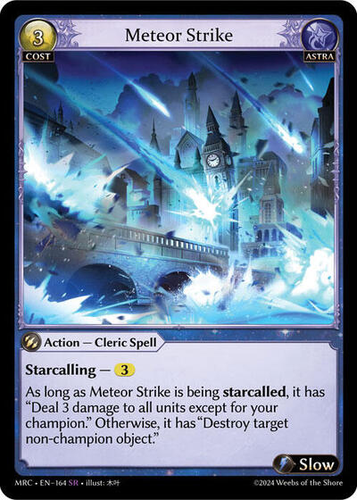 Meteor Strike card