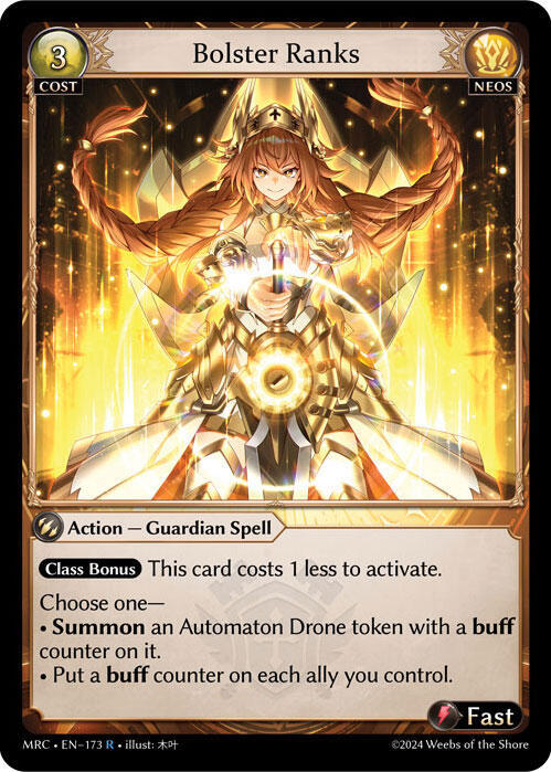 Bolster Ranks - Mercurial Heart - Grand Archive TCG - TCGplayer.com Bolster Ranks - Mercurial Heart - Grand Archive TCG - TCGplayer.com