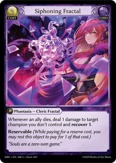 Siphoning Fractal card