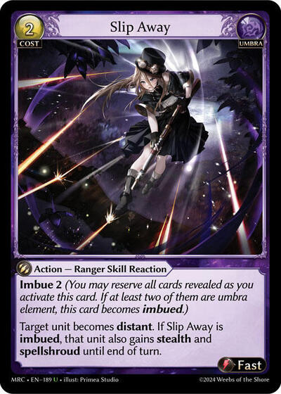 Slip Away card
