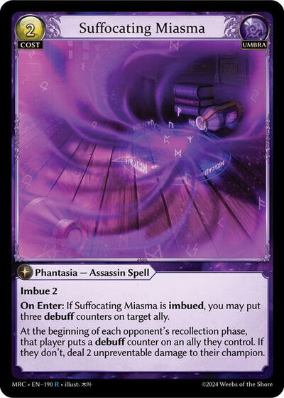 Suffocating Miasma card