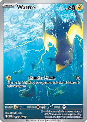 YAZAKIETC２．０ Wattrel - 178/167 - SV06: Twilight Masquerade - Pokemon