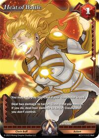 Heat of Battle - Alpha Clash Unrivaled trading card
