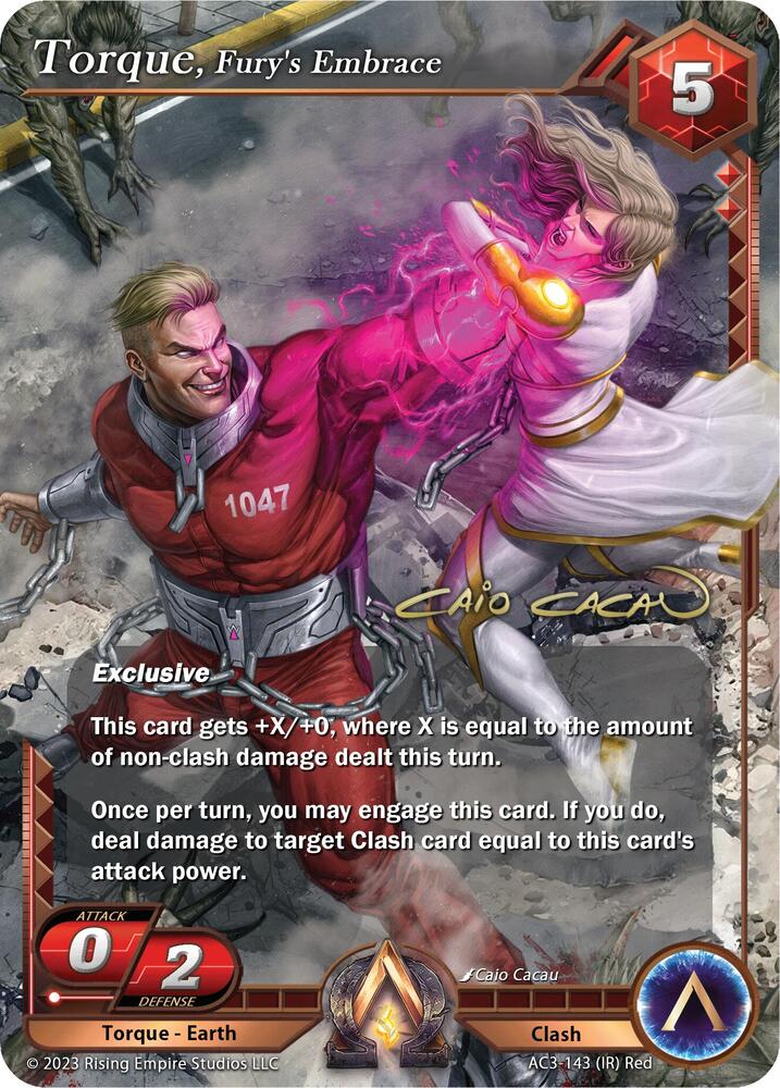 Torque, Fury's Embrace (Iconic Rare) - Unrivaled - Alpha Clash
