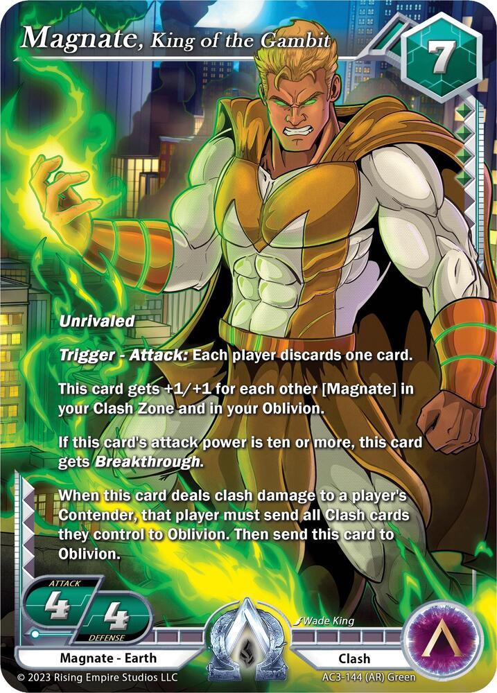 Magnate, King of the Gambit (Alpha Rare) - Unrivaled - Alpha Clash