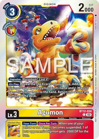 Agumon - BT12-034 (Official Tournament Vol.13 Winner Pack) Across Time card price