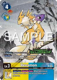 Renamon - EX4-024 (2024 Evolution Cup) - Alternative Being Booster - Digimon card