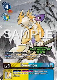 Renamon - EX4-024 (2024 Evolution Cup Top 4) - Alternative Being Booster - Digimon card
