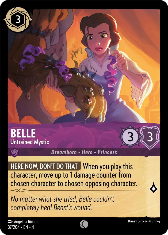 Belle - Untrained Mystic - Ursula's Return - Disney Lorcana