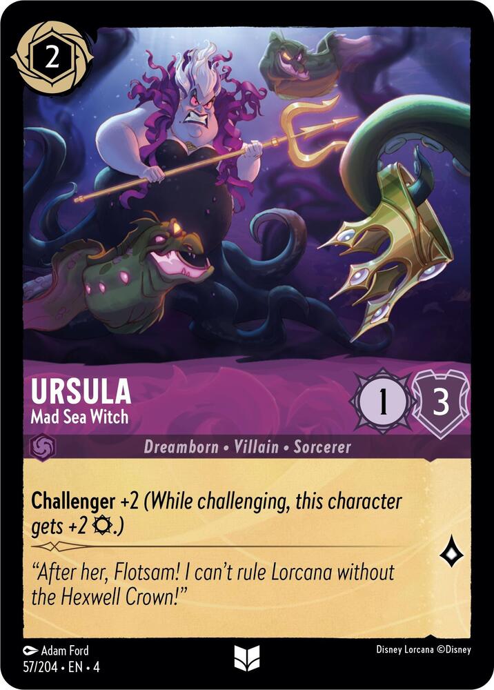 Ursula確認ページ② Ursula - Sea Witch Queen - Ursula's Return - Disney Lorcana