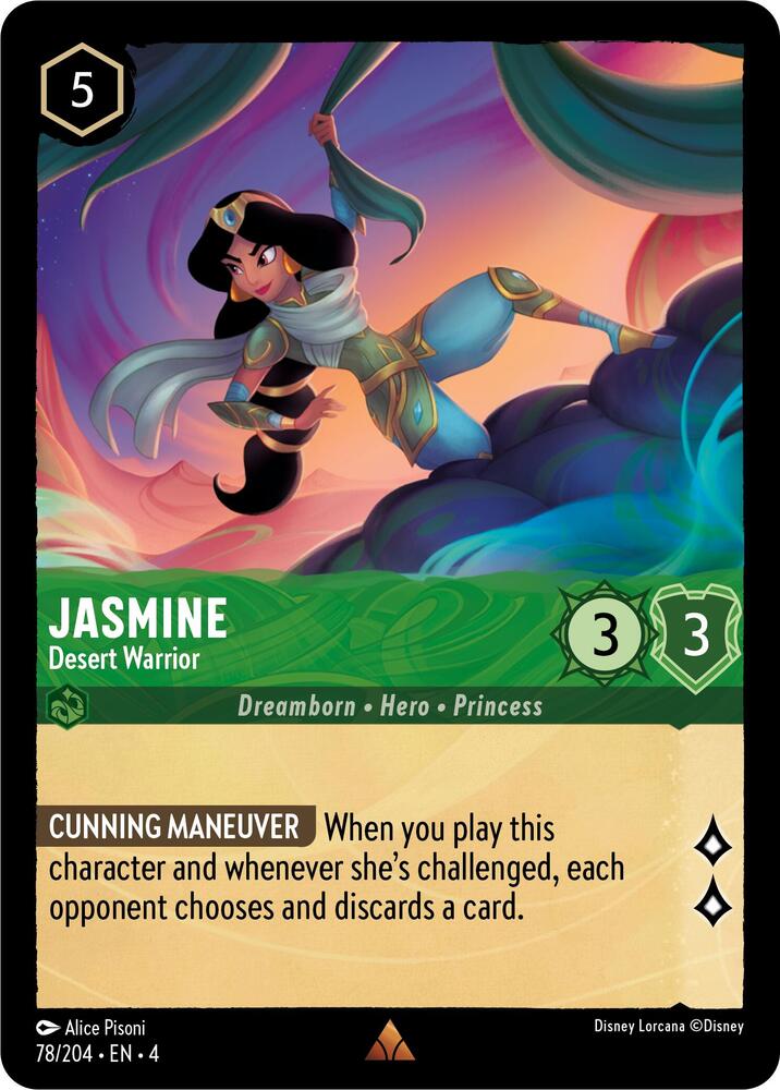 Jasmine - Desert Warrior - Ursula's Return - Disney Lorcana