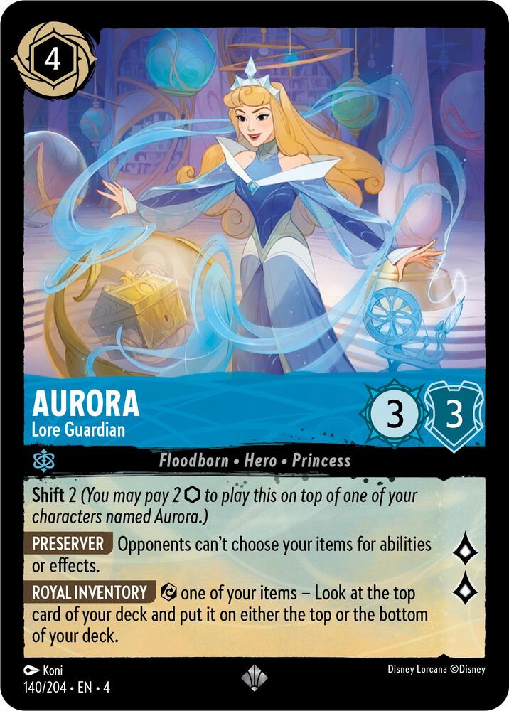 LORCANA オーロラ Aurora - Lore Guardian - Ursula's Return - Disney Lorcana