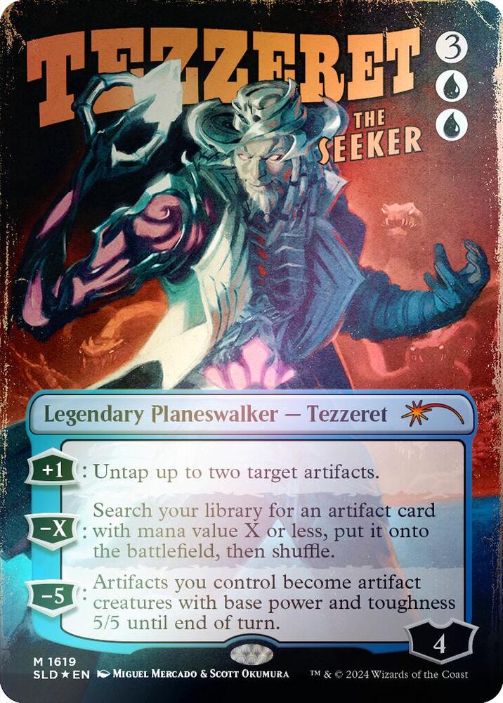 Tezzeret the Seeker (1619) (Rainbow Foil) - Secret Lair Drop