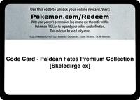 Code Card - Paldean Fates Premium Collection [Skeledirge ex] from SV: Paldean Fates Pokemon card image