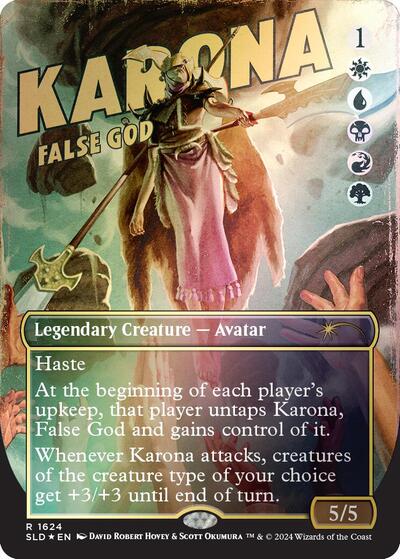 Karona False God Rainbow Foil