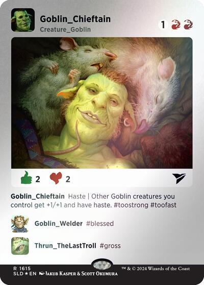 Goblin Chieftain 1615 Rainbow Foil
