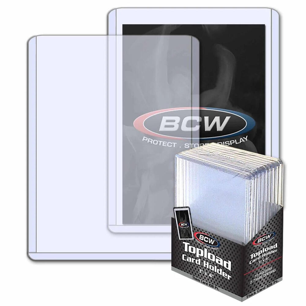 3 X 4 Premium 2.75 mm Thick Toploader - 108pt (10 per pack) - Polynex, Inc