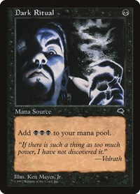 Dark Ritual - Tempest - Magic: The Gathering card