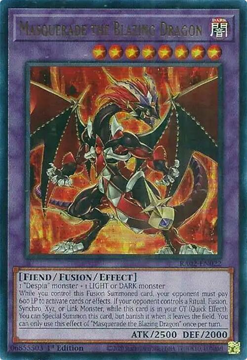 Masquerade the Blazing Dragon (UR) - 25th Anniversary Rarity