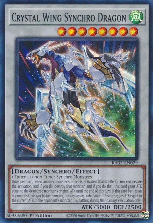 Crystal Wing Synchro Dragon - 25th Anniversary Rarity